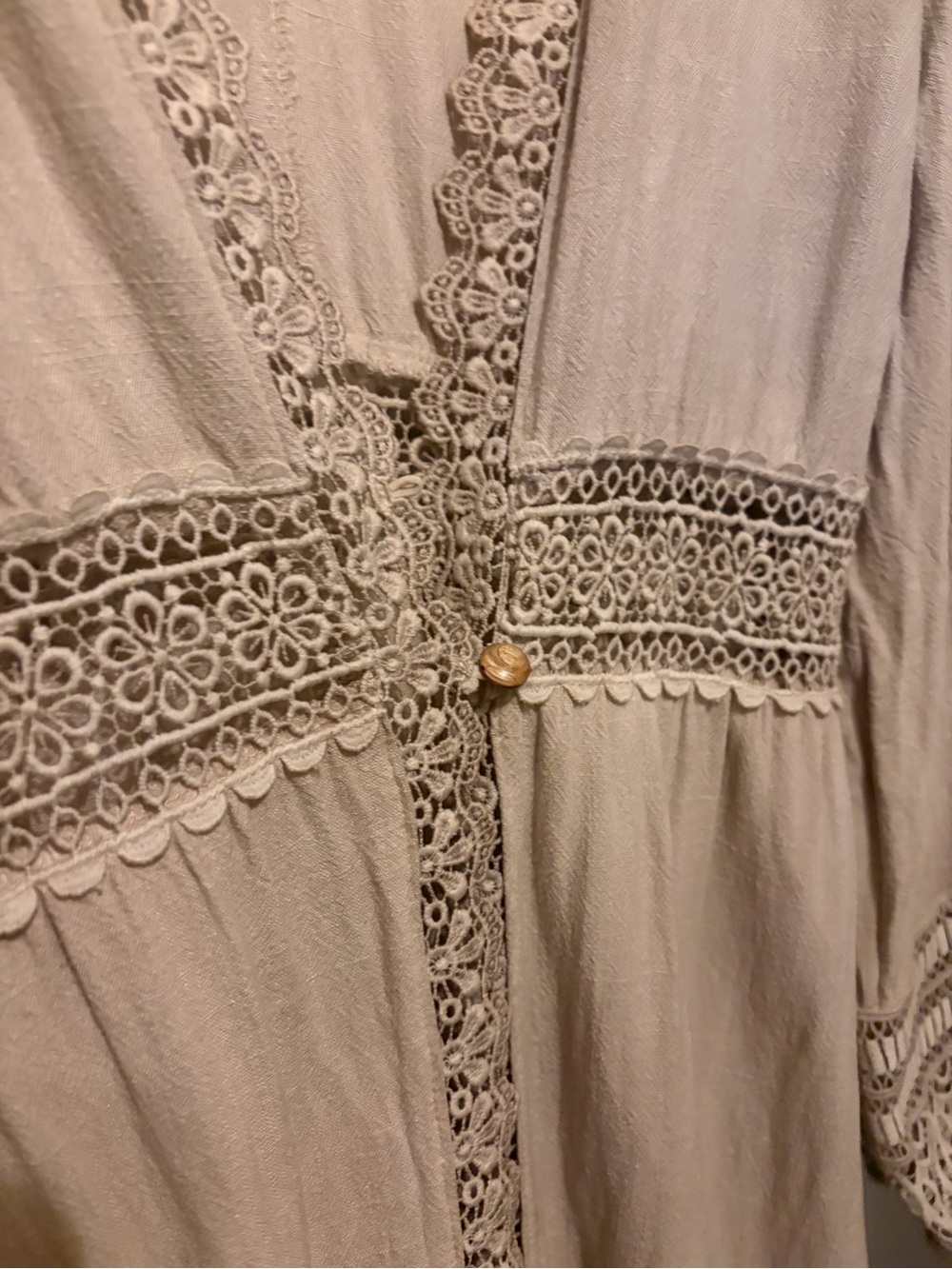 Linen blend Kimono